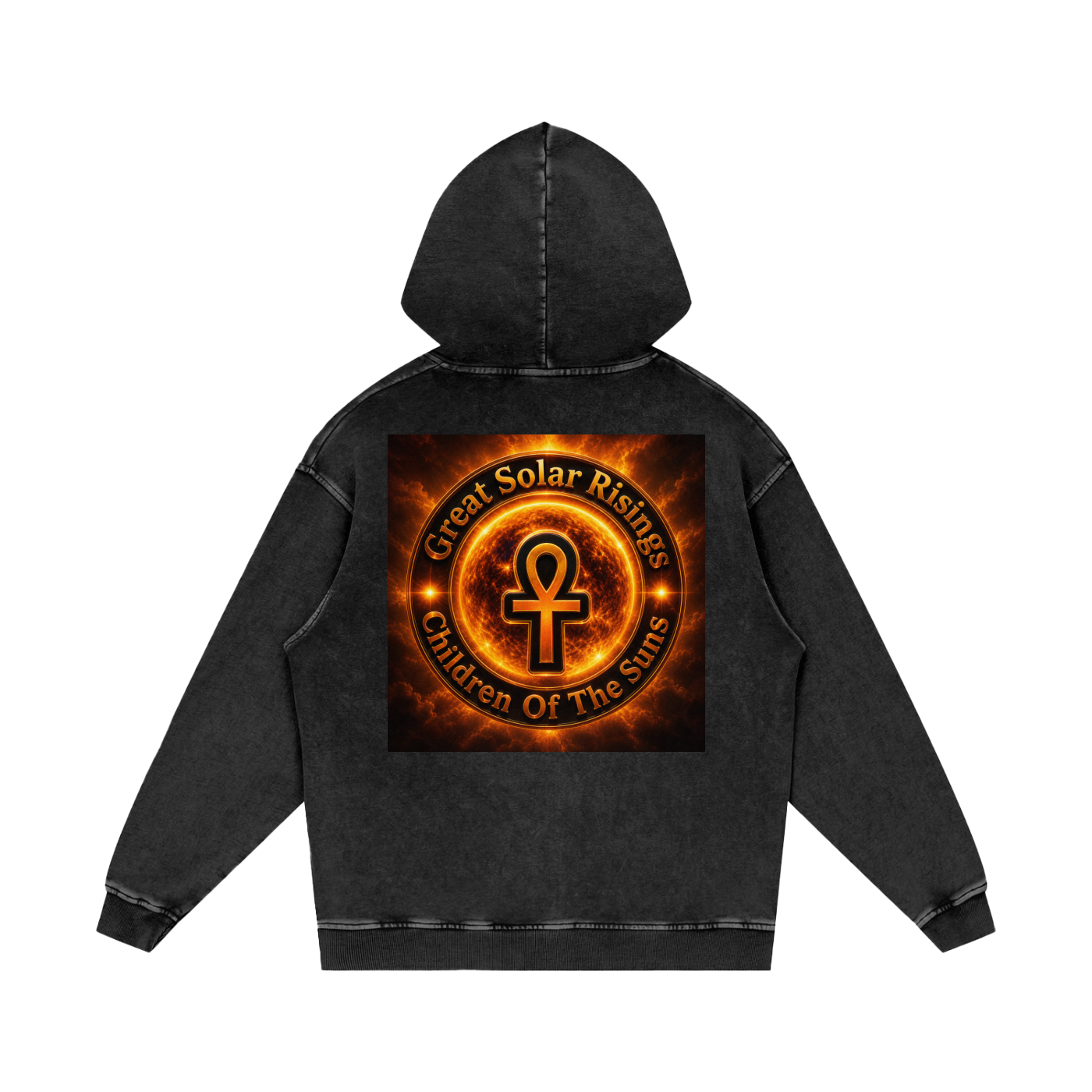 Snow Washed Loose Cotton Hoodie