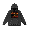 Snow Washed Loose Cotton Hoodie