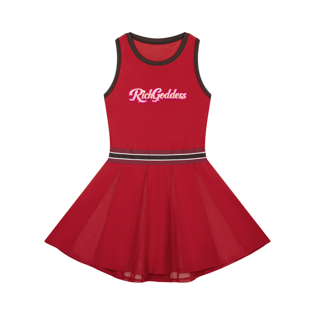 Women's Color Block A-Line Sleeveless Dress