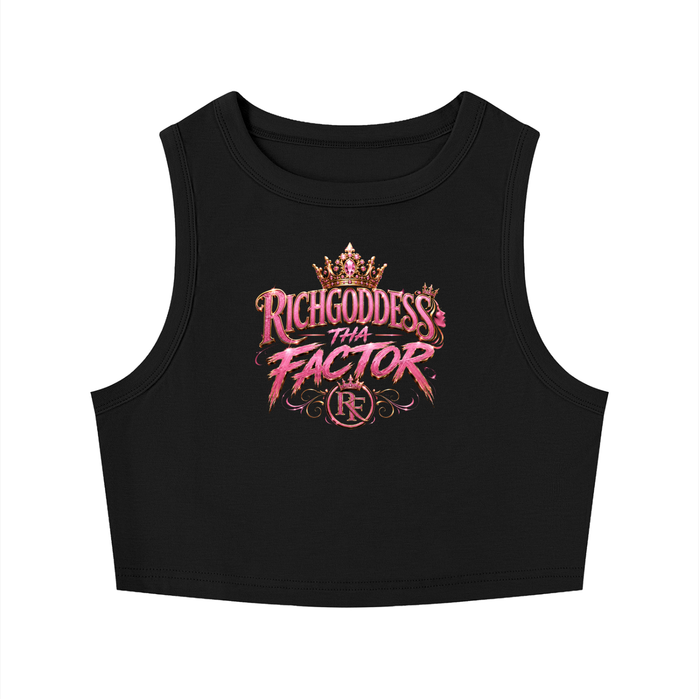Women's Tight Crewneck Crop Tank Top