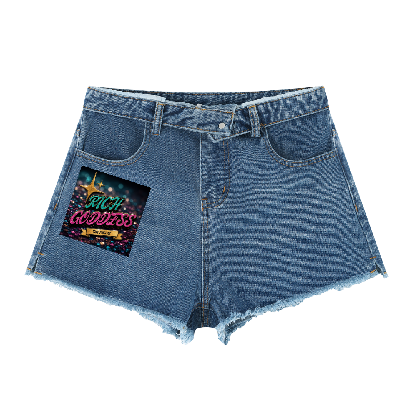 Women’s Vintage Wash High Rise Denim Shorts
