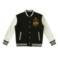 Two-Tone Fleeced Varsity Jacket